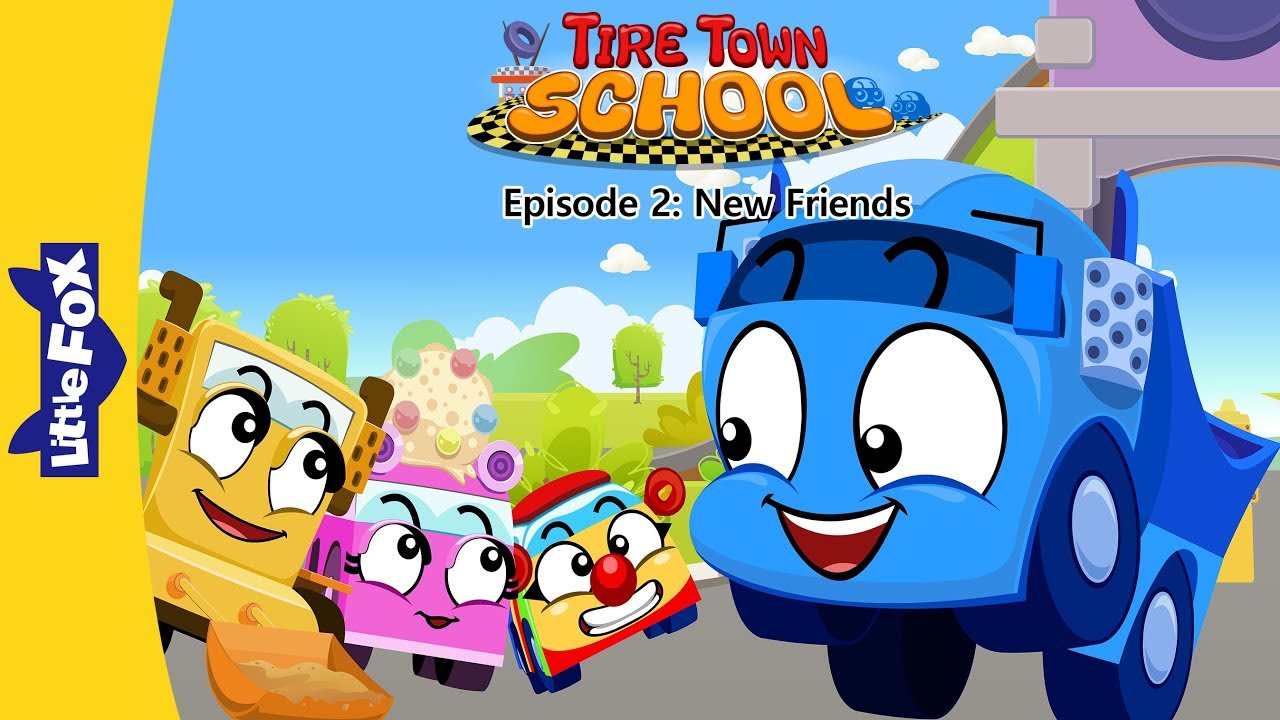 Tire Town School 2 New Friends Cars Little Fox Animated Stories for Kids YouTube