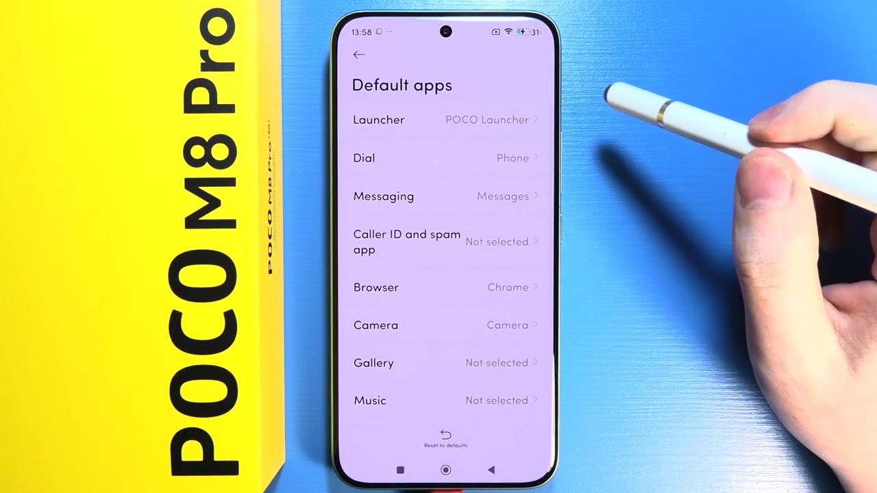 POCO M8 Pro 5G: How to Change Default Apps