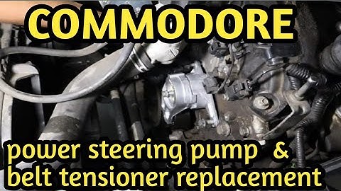 How to Replace Power Steering Pump and belt tensioner.  VE commodore