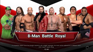 8-Man Battle Royal | Seth vs Cena vs Bobby vs Brock vs Andre vs Styles vs Keith Lee vs Goldberg