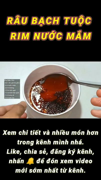 Cách Thưởng Thức Bạch Tuộc Rim Nước Mắm