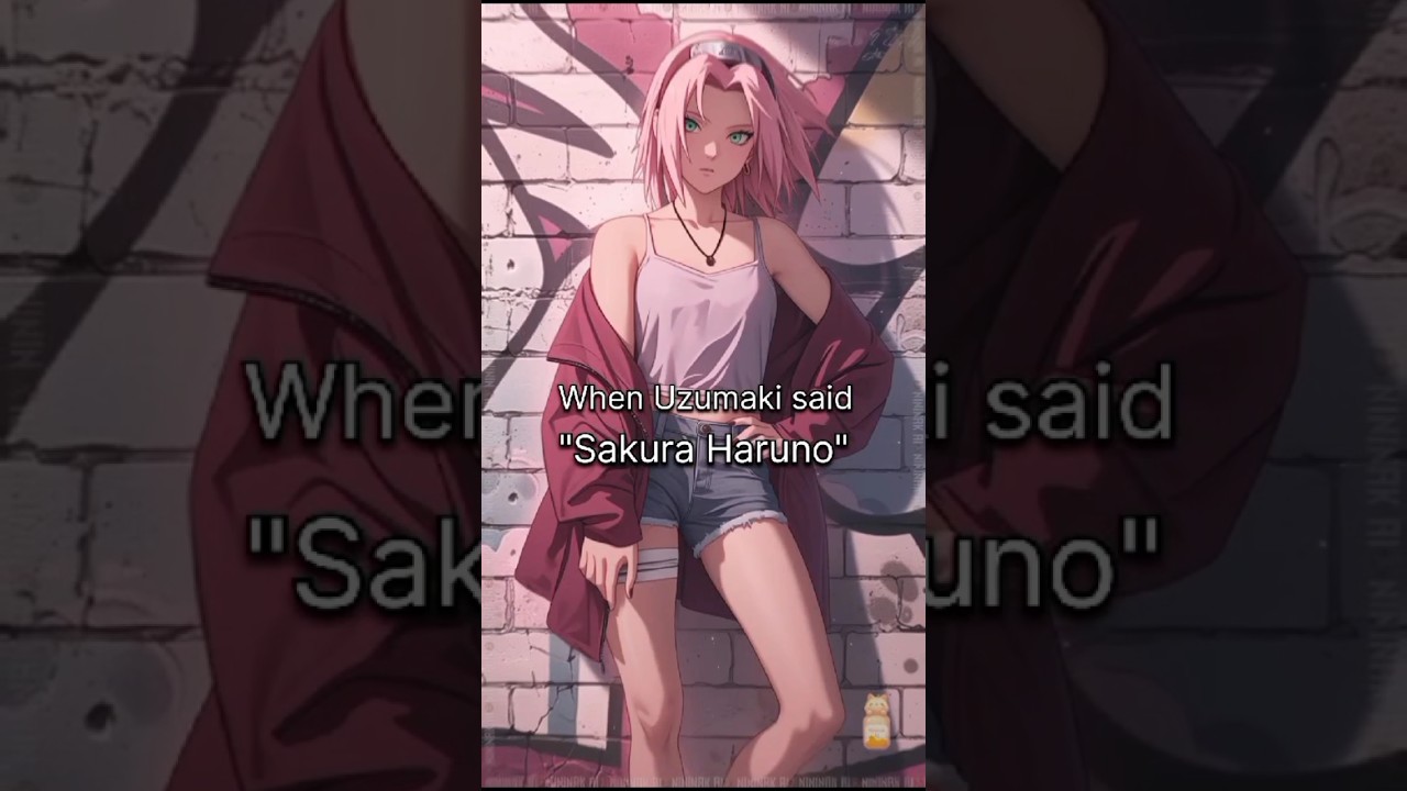When Uzumaki said Sakura🌸