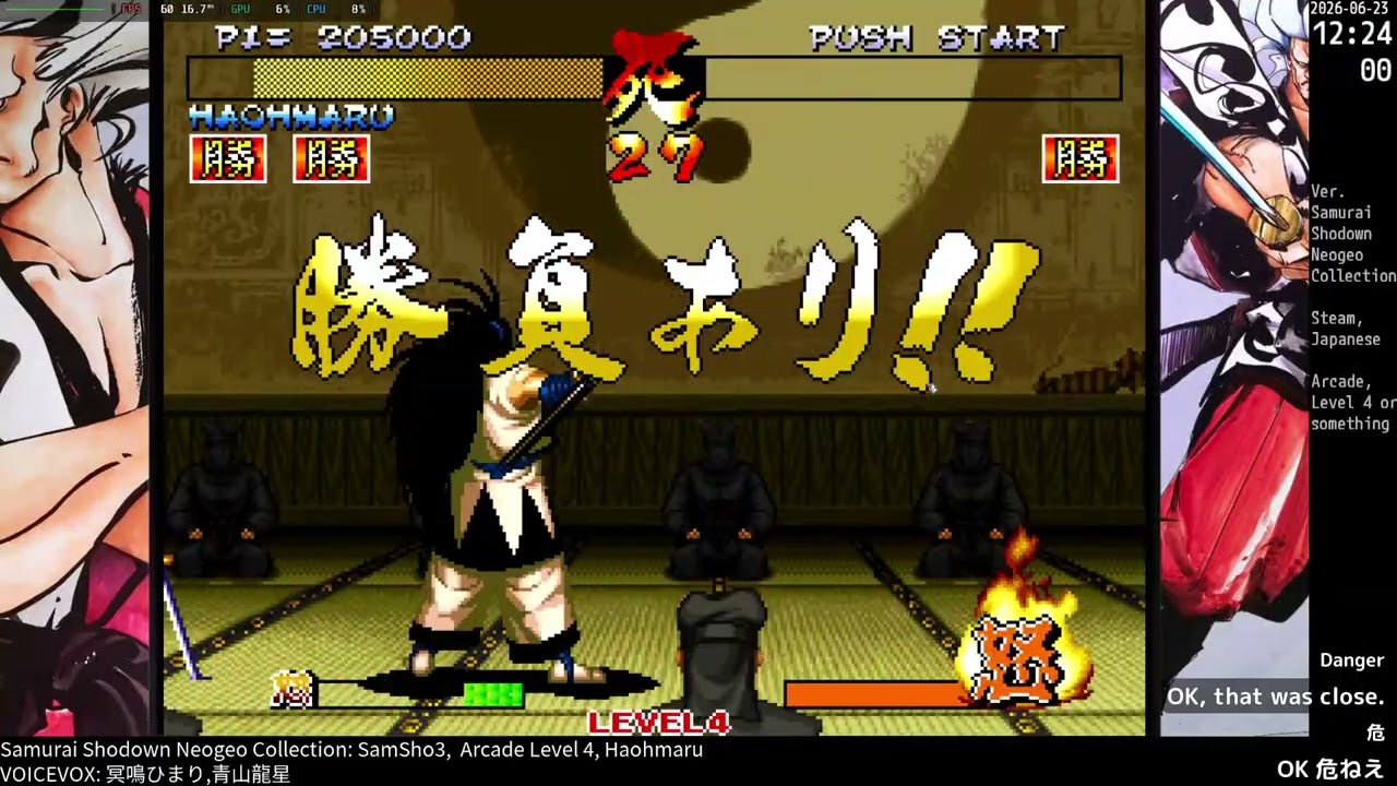Samurai Shodown Neogeo Collection:Samsho3, Arcade Level 4