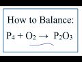 Balancing Chemical Equations