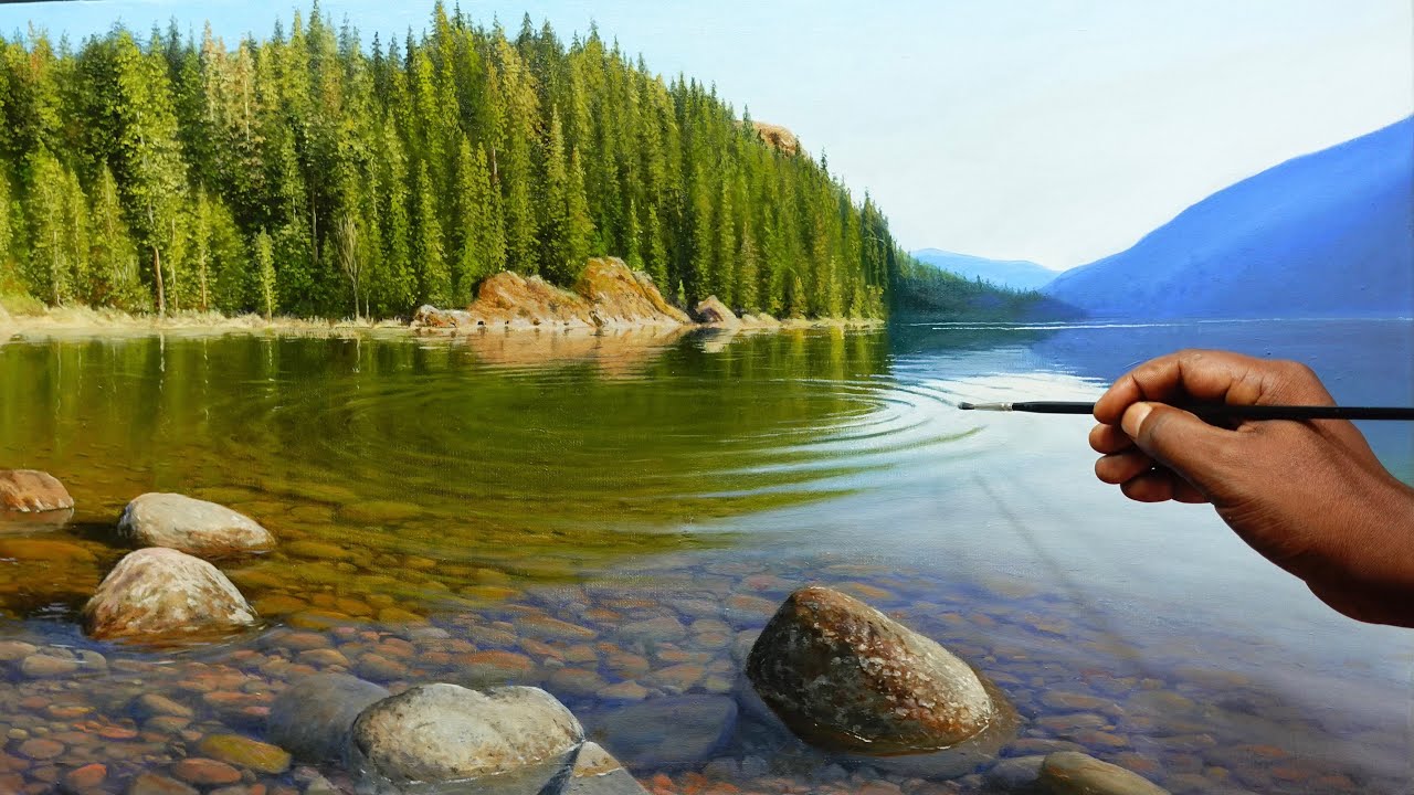 How To Painting Water Details  | Time Lapse | #150