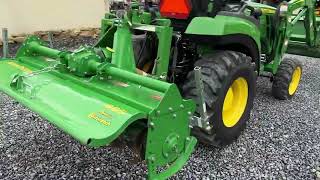 NICE Used John Deere 665 65" Roto Rotary Tiller Garden Attachment 3 Point Hitch 540 PTO For Sale !!