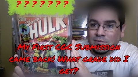 My First CGC Submission came back! What Grade did I get?