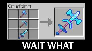Minecraft wait what meme part 62 (Crafting Custom Pickaxe)
