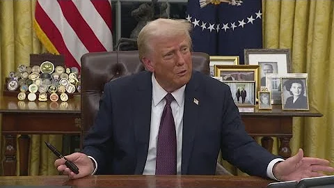 President Trump signs record number of executive orders in first day back in office