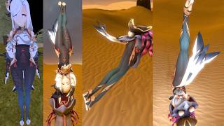 SFM T2 pirate eel vore, Shenhe