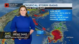 2 pm update: Isaías makes landfall in Dominican Republic, torrential downpours for Puerto Rico