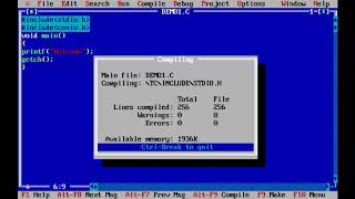 Programming in C | Beginner Level | Printing a message.