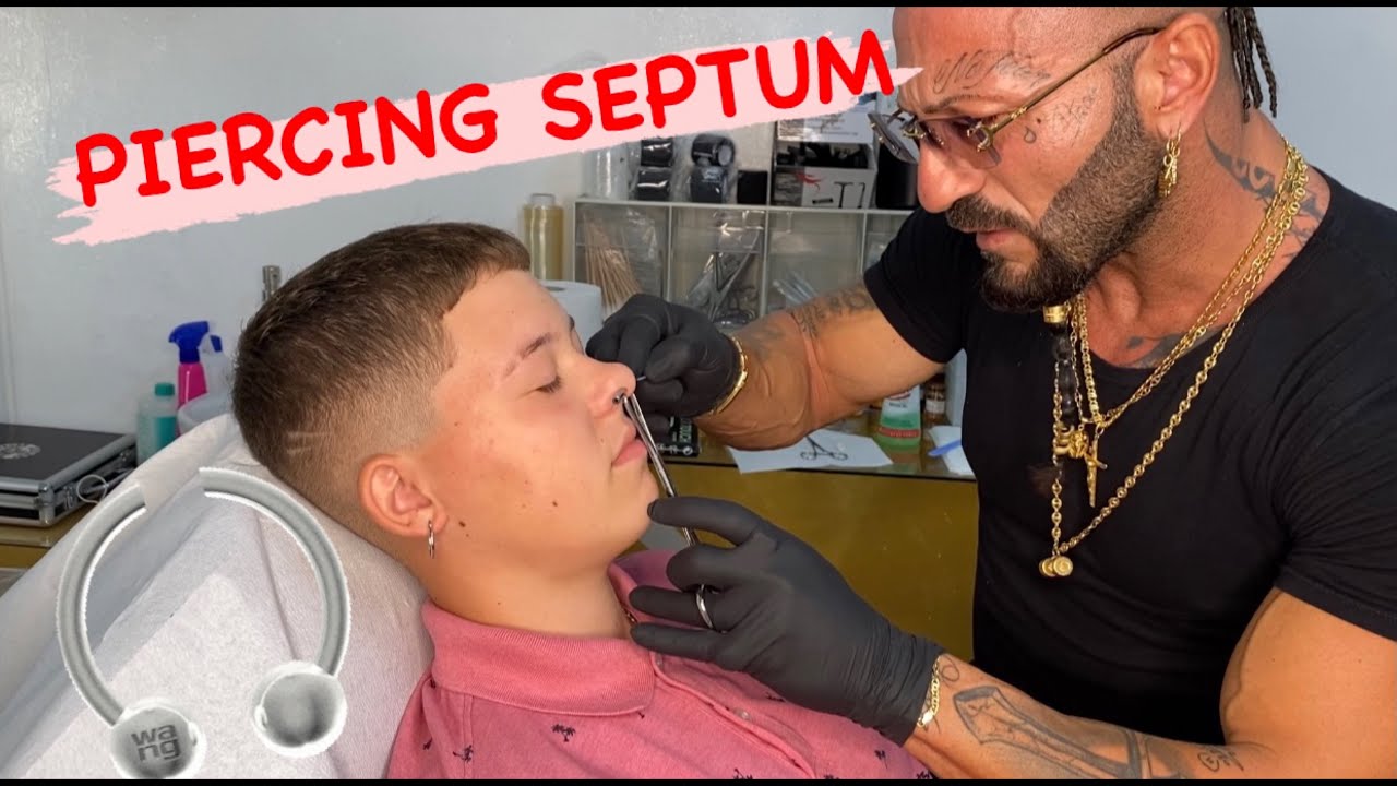 Piercing septum by ago (Agozzino Alfredo) YouTube