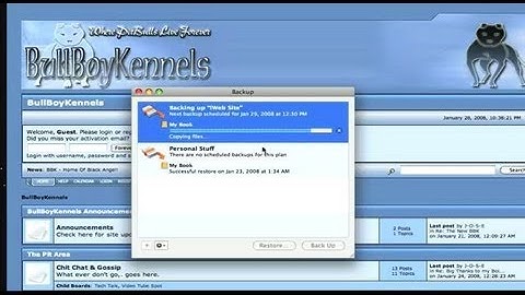 iWeb BackUp Restore Replace