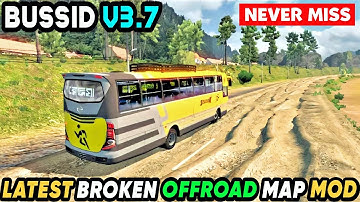 LATEST BROKEN OFFROAD MAP MOD For Bus Simulator Indonesia || Bussid V3.7.1 || Offroad Gamers ||
