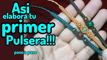 así haz tu primer pulsera de macramé|paso a paso |DIY macramé|tutorial macramé