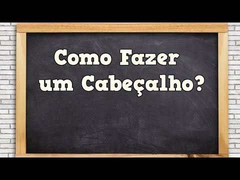 Vídeo: O que é um cabeçalho nivelado?