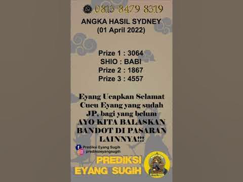 ANGKA EYANG PASARAN SYDNEY | PREDIKSI PASARAN SYDNEY PERIODE 02 APRIL