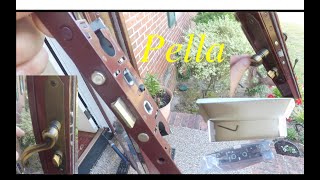 How to replace a Pella storm door latch.