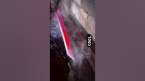 Forging knife quenching #sword