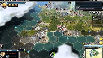 Civilization V G&K Multiplayer Game 033 NQ 8 Player FFA: Huns (Gameplay/Commentary) Part 2/11