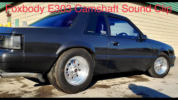 Foxbody Mustang E303 Camshaft Sound Clip. Idle and revs.