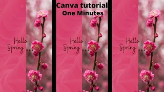 Spring mobile wallpaper Canva tutorial #canvatutorial #canva screenshot 5