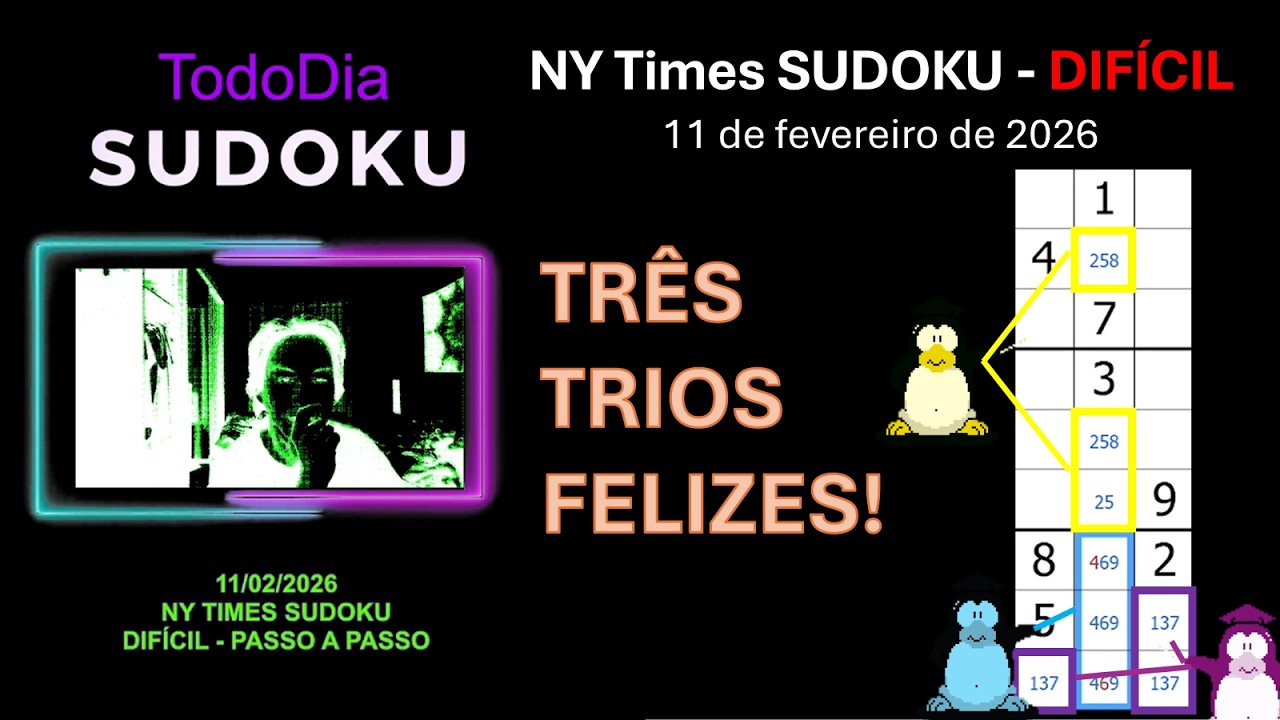 TodoDiaSudoku - NY Times - Hard - 11/02/2026 - Passo-a-Passo