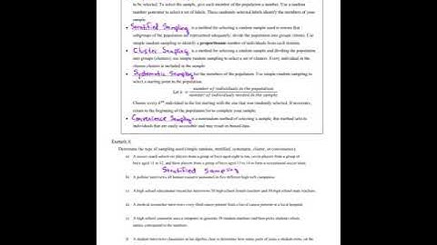 1.2 OpenStax Statistics Video #3