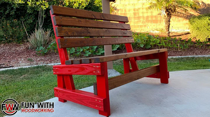 Project - Finishing the Park Bench with a Reclined Seat Ver. 3