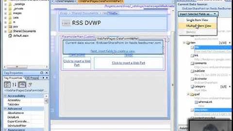 Data View Web Part - RSS Feed