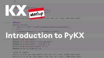 KX Meetup | An Introduction to PyKX with kdb