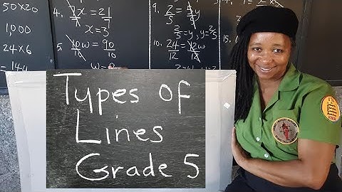 PEP Maths : Types of Lines. Grade 5 Mathematics. Primary Exit Profile