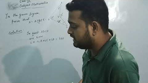 Triangle .In the given figure prove that- x = α +β+ γ