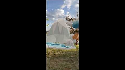 I made a forest in 3D AUGMENTED REALITY