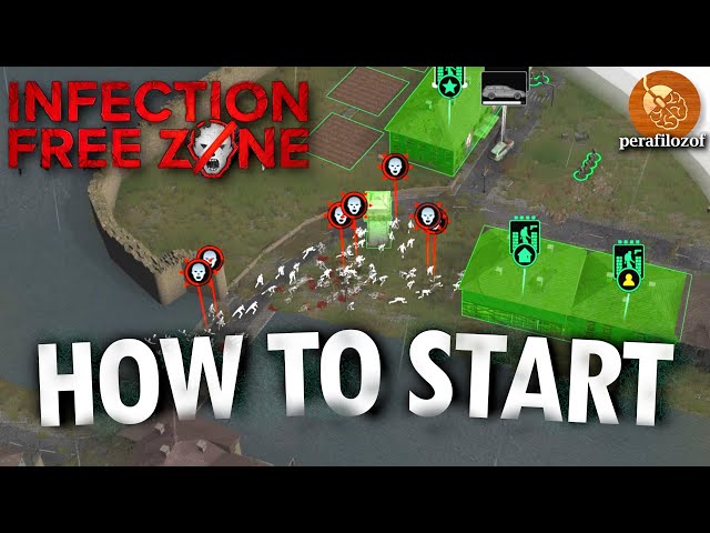 Infection Free Zone gameplay Guide on surviving combat, growing food, scavenging and building a base