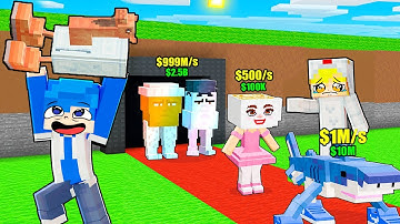 Tôi Cướp Brainrot Của Bạn Bè Trong Minecraft Steal A Brainrot