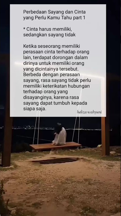 perbedaan sayang dan cinta part 1 #shortvideo #shorts #perbedaan #sayang #cinta #status #fakta