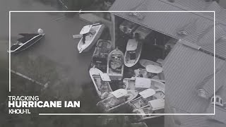 Hurricane Ian damage aerial images| No audio