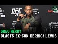 Greg Hardy blasts 'fat, fat, fat' Derrick Lewis: “He’s an ex-con who doesn’t know when to shut up"