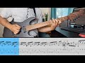 Neo classical exercise guitar lesson with tabs  harley benton fusion iii ht roasted sbk