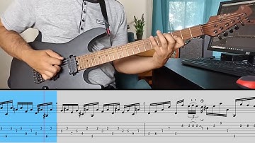 Neo Classical Exercise guitar lesson with tabs - Harley Benton Fusion III HT Roasted SBK