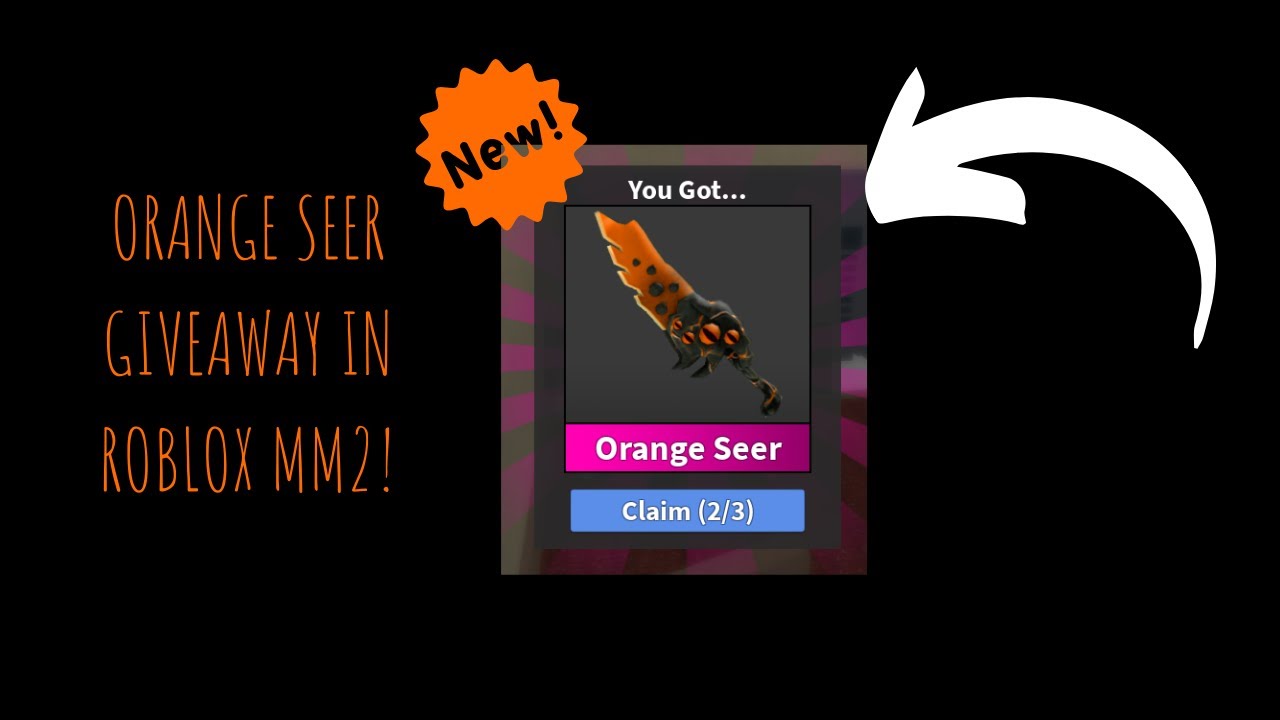 ORANGE SEER GIVEAWAY IN ROBLOX MM2!! NEW UPDATE! 