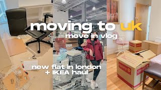 UK Moving vlog | New flat in London | IKEA shopping, movein day, unpacking & more