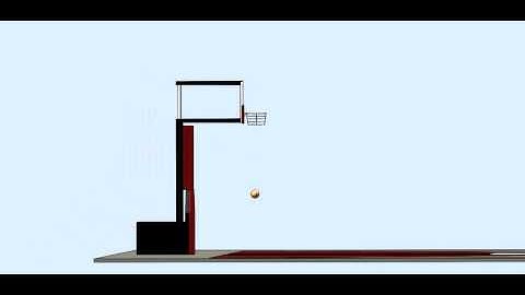 Basketball Court and Hoop Created Using SolidWorks