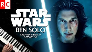 Vignette de la vidéo "Ben Solo Light Side Theme (Piano) Star Wars (Kylo Ren theme in a major key)"