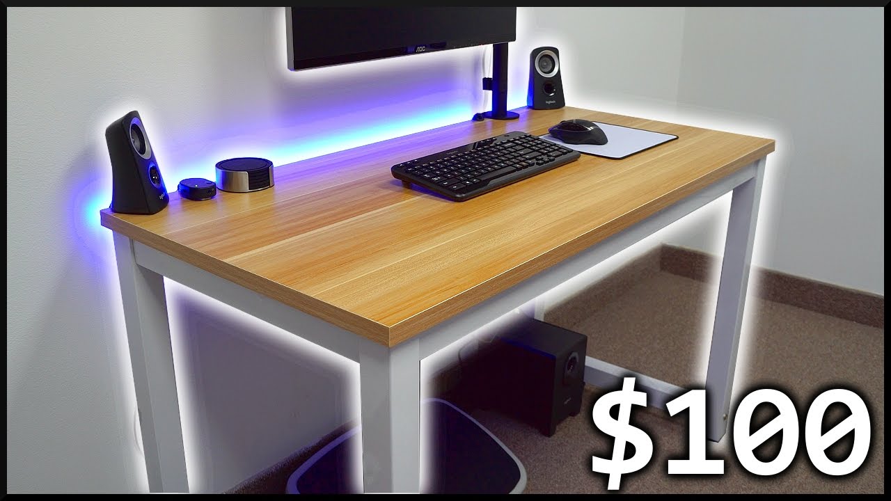 Dope Wood Desk for your Setup! - YouTube