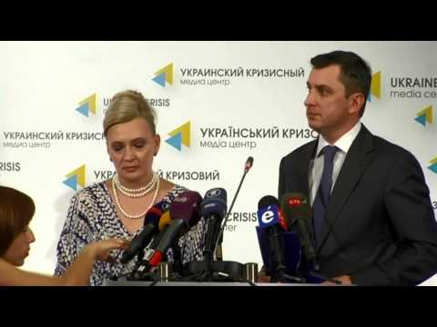 Pavlo Sheremeta. Ukraine Crisis Media Center, 1st of August 2014