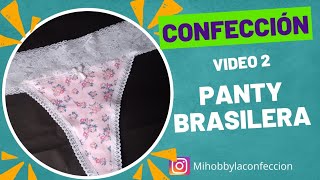 Confección panty tipo brasilera (Video 2)