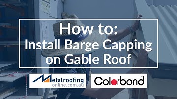 How to: Install Barge Capping on Gable Roof | Metal Roofing Online